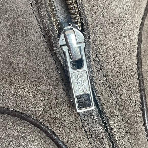 UGG Australia DALEY Gracen Womens tan Suede Comfort Knee High Ride Boots Sz 9.5 - Picture 15 of 16